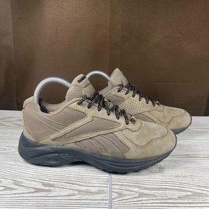 Reebok DMX Max Brown Leather Walking Shoe Sneaker Womens 7
